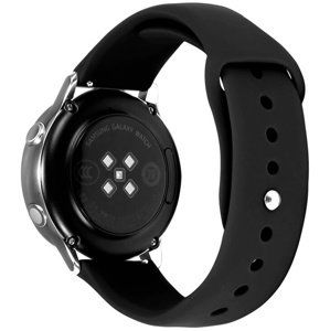 4wrist Silikonový řemínek pro Samsung Galaxy Watch - Black 20 mm