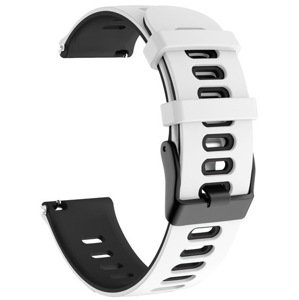 4wrist Silikonový řemínek pro Garmin 20 mm - White