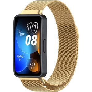 4wrist Milánský tah s magnetickým zapínáním pro Huawei Watch Band 8 - Gold