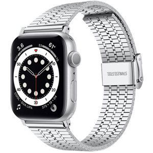 4wrist Milánský tah pro Apple Watch 42/44/45/49 mm - Silver