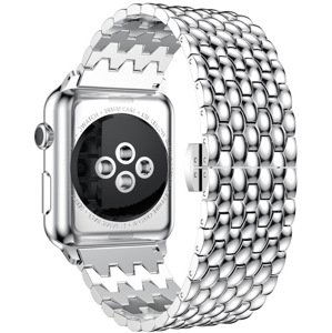 4wrist Ocelový tah s dračím vzorem pro Apple Watch 38/40/41 mm - Silver