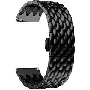 4wrist Ocelový tah s dračím vzorem 20 mm - Black