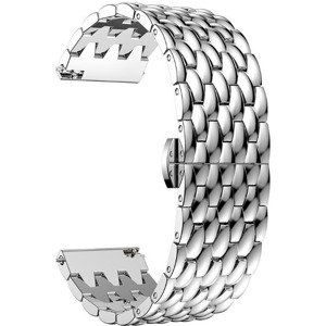 4wrist Ocelový tah s dračím vzorem 20 mm - Silver