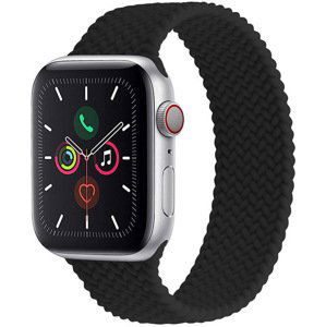 4wrist Elastický silikonový řemínek pro Apple Watch 38/40/41 mm - Black