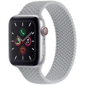 4wrist Elastický silikonový řemínek pro Apple Watch 42/44/45/49 mm - Grey