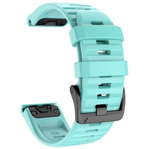 4wrist Silikonový řemínek pro Garmin Fenix 7X/Fenix 6X/Fenix 5X Plus/Fenix 3 - 26 mm - Turquoise