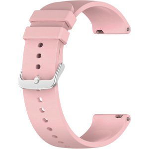 4wrist Univerzální silikonový řemínek se stříbrnou sponou 22 mm - Pink