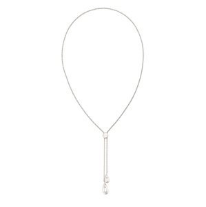 Calvin Klein Moderní ocelový náhrdelník s posuvným zapínáním Sculptured Drops 35000086