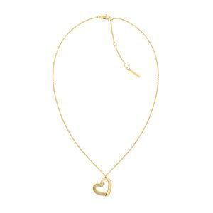 Calvin Klein Slušivý pozlacený náhrdelník se srdíčkem Minimalist Hearts 35000385