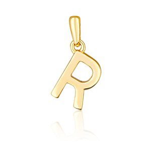 JVD Minimalistický pozlacený přívěsek písmeno "R" SVLP0948XH2GO0R