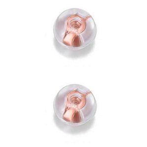 Troli Uzávěr na náušnice - 2 páry Silicone Rose Gold