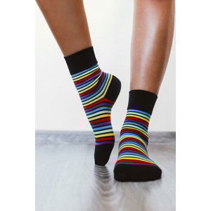 Barefoot ponožky - duhové 35-38