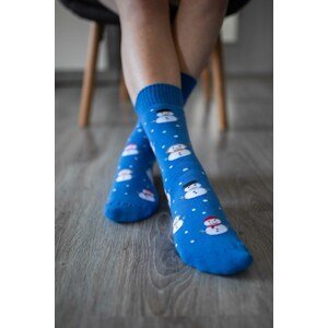 Zimní barefoot ponožky - Sněhulák 39-42