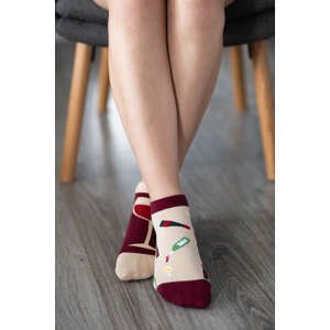 Barefoot ponožky krátké - Víno 39-42