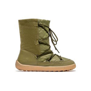 Zimní barefoot boty Be Lenka Snowfox Woman - Army Green 38