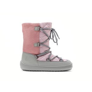 Dětské zimní barefoot boty Be Lenka Snowfox Kids - Pink & Grey 29