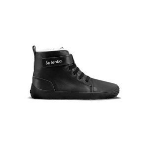 Dětské zimní barefoot boty Be Lenka Winter Kids - All Black 25