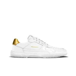 Barefoot tenisky Barebarics Zing - White & Gold - Leather 37