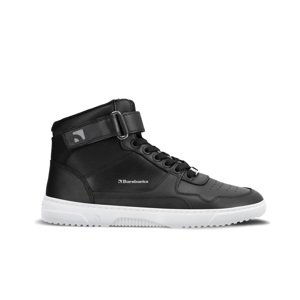 Barefoot tenisky Barebarics Zing - High Top - Black & White - Leather 43