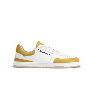 Barefoot tenisky Barebarics Wave - White & Sunset Yellow 43