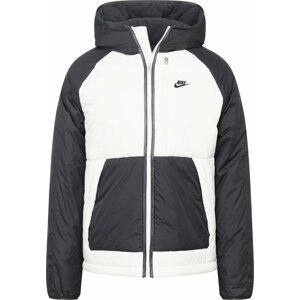 Nike Sportswear Přechodná bunda tmavě šedá / bílá