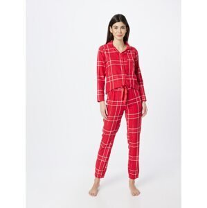 Boux Avenue Pyžamo červená / tmavě červená / bílá