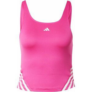 ADIDAS PERFORMANCE Sportovní top pink / bílá