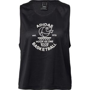 ADIDAS SPORTSWEAR Funkční tričko černá / bílá