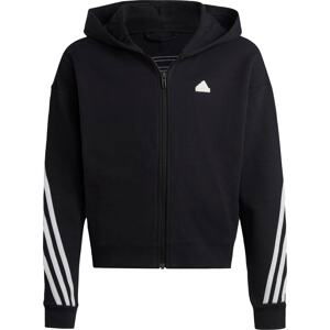 ADIDAS SPORTSWEAR Sportovní mikina černá / bílá