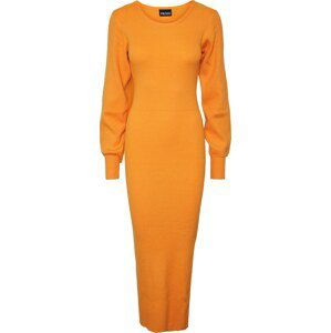 PIECES Úpletové šaty 'DICTE' oranžová