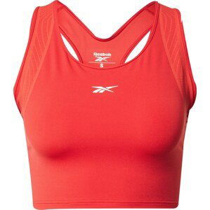 Reebok Sport Sportovní top červená / bílá