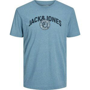 JACK & JONES Tričko 'OUNCE' námořnická modř / kouřově modrá / bílá