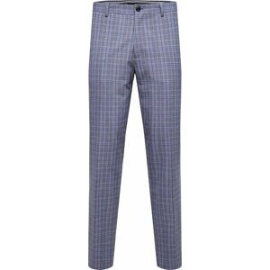 SELECTED HOMME Chino kalhoty modrá / noční modrá / šedá