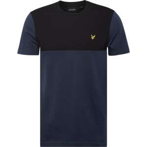 Lyle & Scott Tričko námořnická modř / žlutá / černá