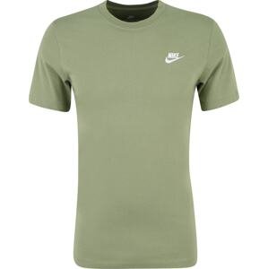 Nike Sportswear Tričko zelená / bílá