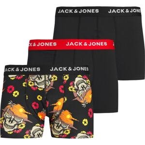 JACK & JONES Boxerky žlutá / oranžová / červená / černá