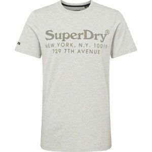 Superdry Tričko světle šedá / tmavě šedá