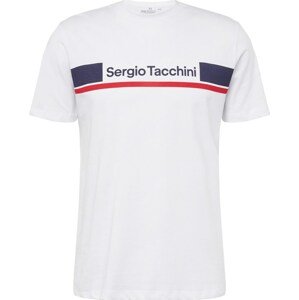 Sergio Tacchini Tričko 'JARED' námořnická modř / červená / bílá