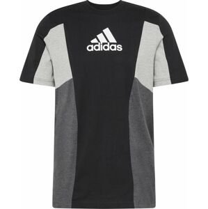 ADIDAS SPORTSWEAR Funkční tričko tmavě šedá / šedý melír / černá / bílá