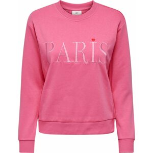 JDY Mikina 'Paris' pink / růžová