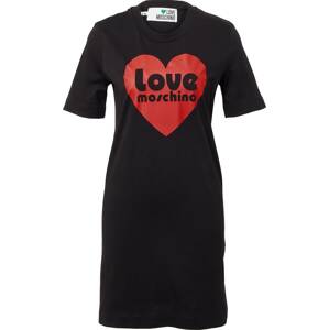 Love Moschino Šaty červená / černá