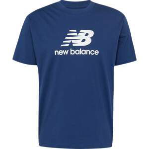 new balance Tričko námořnická modř / bílá