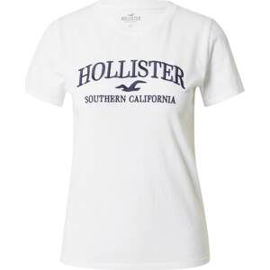 HOLLISTER Tričko černá / bílá