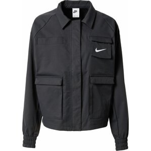 Nike Sportswear Přechodná bunda černá / bílá