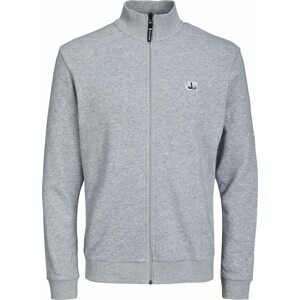 JACK & JONES Mikina 'LOGAN' světle šedá / černá