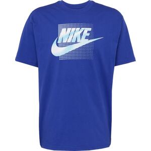 Nike Sportswear Tričko královská modrá / nebeská modř / bílá