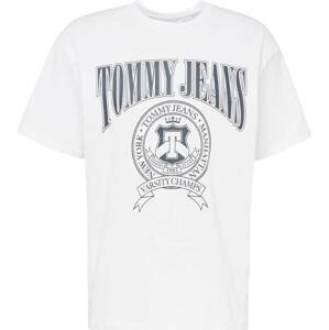 Tommy Jeans Tričko námořnická modř / bílá