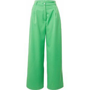 Monki Kalhoty se sklady v pase světle zelená