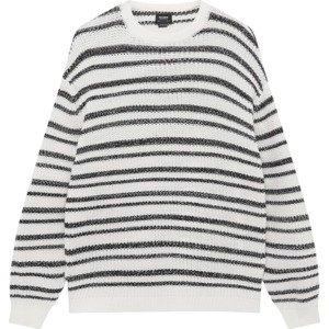 Pull&Bear Svetr černá / bílá