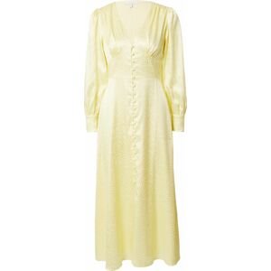 Olivia Rubin Košilové šaty 'DAHLIA' světle žlutá
